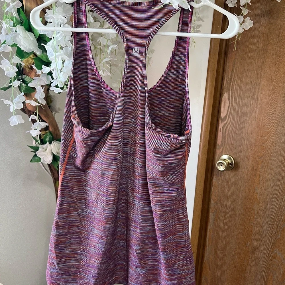 lululemon athletica Purple Pink Fitted Sleeveless Tank Top